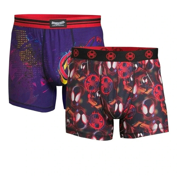 Spider-Man: Across the Spider-Verse Men's Boxer Briefs, 2-Pack - Picture 1 of 4